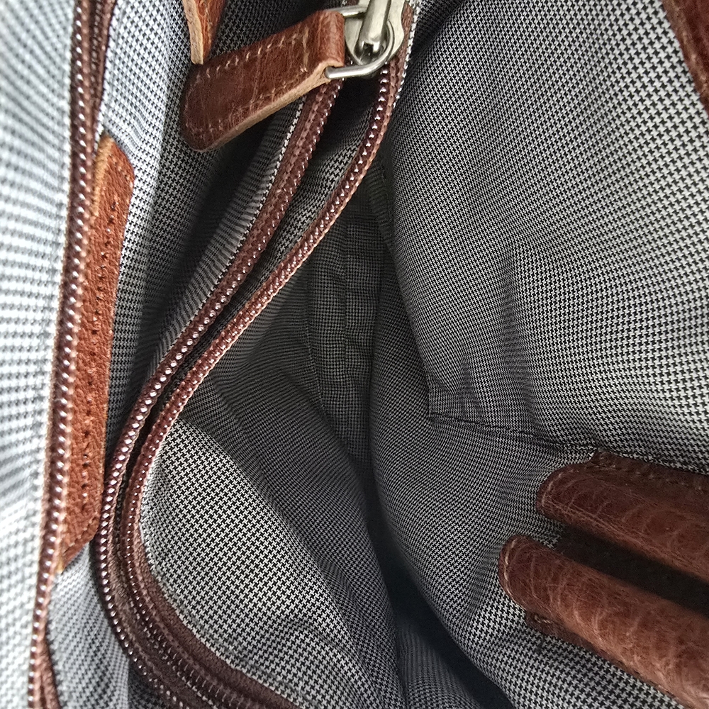 Spikes And Sparrow Brown Leather Backpack Excellent - Picture 8 of 11
